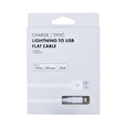 Kabel AVACOM MFI-120W USB - Lightning, MFI certifikace, 120cm, bílá