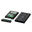 iTec USB 3.0 MySafe AluBasic Advance rámeček na externí pevný disk 6.4 cm / 2.5" pro SATA I/II/III HDD SSD, hliníková k