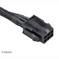 Akasa kabel prodlužovací FLEXA V6/ prodloužení napájecího 6pin kabelu pro VGA/ 40cm
