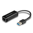 AXAGON ADE-SR, USB-A 3.2 Gen 1 - Gigabit Ethernet síťová karta, auto instal, černá