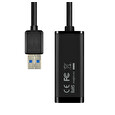 AXAGON ADE-SR, USB-A 3.2 Gen 1 - Gigabit Ethernet síťová karta, auto instal, černá