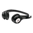 Logitech náhl.sada H390 Stereo USB Headset - uzavřená sluchátka, USB konektor, černá, mikrofon, regulace hlasitosti na k