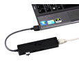 I-TEC USB HUB ADVANCE/ 3 porty/ USB 3.0/ Gigabit Ethernet adaptér (RJ45)/ slim/ černý
