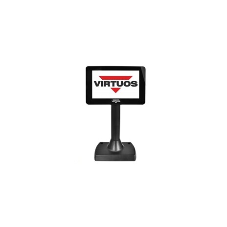 Virtuos 7" LCD barevný zákaznický displej Virtuos SD700F, USB, černý