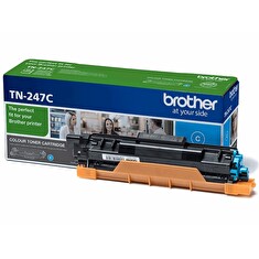 BROTHER tonerová kazeta TN-247C/ DCP-L3550CDW/ HL-L3210CW/ MFC-L3730CDN/ 2300 stran/ azurový