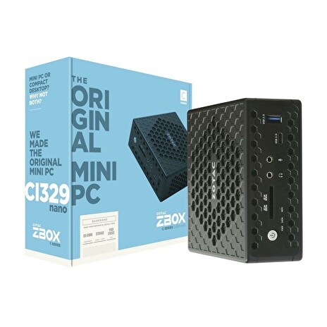 ZOTAC ZBOX CI329 NANO, INTEL N4100, 2xDDR4-2400,SATA III,DP/HDMI/VGA,EU+UK PLUG