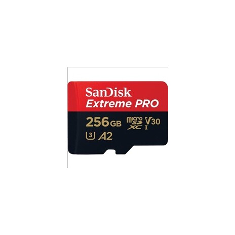 SanDisk MicroSDXC karta 256GB Extreme PRO (R:170/W:90 MB/s, A2 C10 V30 U3 UHS-I) + adaptér