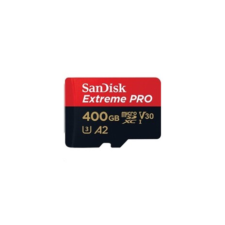 SanDisk MicroSDXC karta 400GB Extreme PRO (R:170/W:90 MB/s, A2 C10 V30 U3 UHS-I) + adaptér