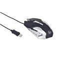 Gembird optická herní myš programovatelná 3200 DPI, USB, RGB light