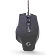 Gembird optická herní myš programovatelná 3200 DPI, USB, RGB light, černá