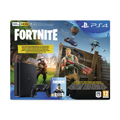 PS4 Slim 500GB with Fortnite Royal Bomber Pack