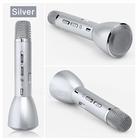 Remax-K03,bluetooth mikrofon,stříbrný