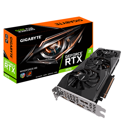 GIGABYTE VGA NVIDIA GeForce® RTX 2070 WINDFORCE 8G, 8GB GDDR6