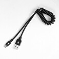 TB TOUCH USB - Micro USB cable coiled 1m, black