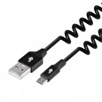 TB TOUCH USB - Micro USB cable coiled 1m, black