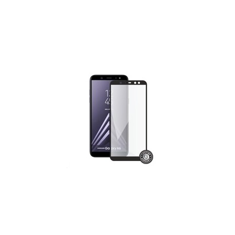 Screenshield ochrana displeje Tempered Glass pro SAMSUNG A600 Galaxy A6 (full cover), černá