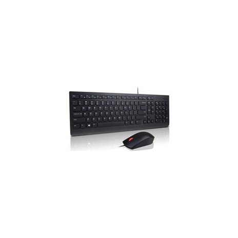 LENOVO klávesnice Essential USB Keyboard + Mouse Set - USB, černá