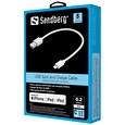 Sandberg cable USB - Lightning MFI 0.2m