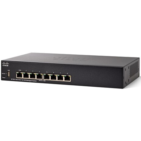 Cisco SF350-08 8-port 10/100 Managed Switch REFRESH