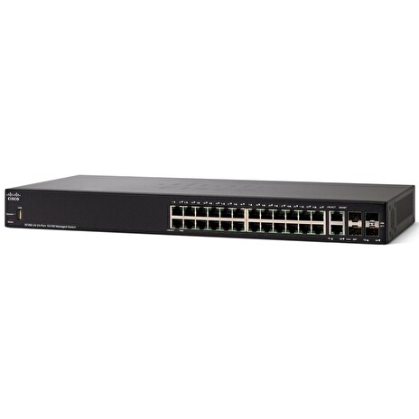 Cisco SF350-24 24-port 10/100 Managed Switch REFRESH