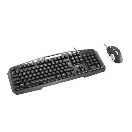 WHITESHARK klávesnice APACHE+ myš , EN verze, podsvícení, Gaming Keyboard+ mouse (pro hráče, EN layout)