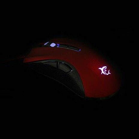 WHITESHARK myš SPARTACUS RED podsvícená (EU Version, pro hráče, červená) 4800 dpi