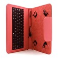 C-TECH PROTECT pouzdro univerzální s klávesnicí pro 7"-7,85" tablety, FlexGrip, NUTKC-01, červené