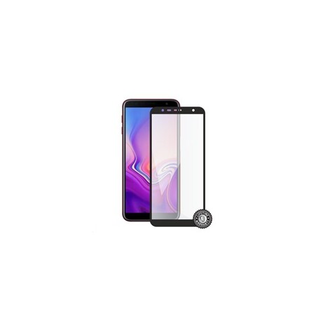 Screenshield ochrana displeje Tempered Glass pro SAMSUNG J610 Galaxy J6+ 2018) (full cover), černá