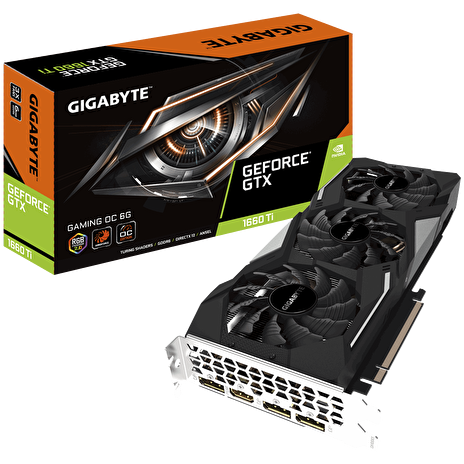 GIGABYTE VGA NVIDIA GeForce GTX 1660 Ti GAMING OC 6G, 6GB GDDR6, 1xHDMI, 3xDP