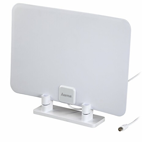 HAMA pasivní DVB-T/T2 pokojová anténa/ 15 dB/ VHF/UHF/FM/ ultra plochá/ 470-900 MHz/ bílá
