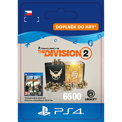 ESD CZ PS4 - Tom Clancy’s The Division 2 – 6500 Premium Credits Pack