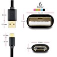 AXAGON - BUMM-AM30QB, HQ Kabel Micro USB <-> USB A, datový a nabíjecí 2A, černý, 3 m POŠKOZEN OBAL