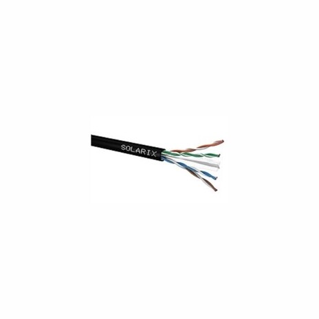 Instalační kabel Solarix venkovní UTP, Cat6, drát, PE, cívka 500m SXKD-6-UTP-PE