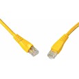Solarix patch kabel CAT6 UTP PVC 1m žlutý snag proof