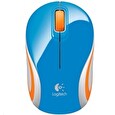 Logitech myš bezdrátová Wireless Mouse M187 Blue, modrá, podpora Unifying