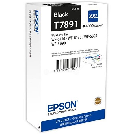 Epson WorkForce Pro WF5620DWF, WF5110DW, C13T789140, black - pošk. obal D (viz. popis)