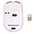 Hama myš AM-7200/ bezdrátová/ optická/ 800 dpi/ 3 tlačítka/ USB/ bílo-červená
