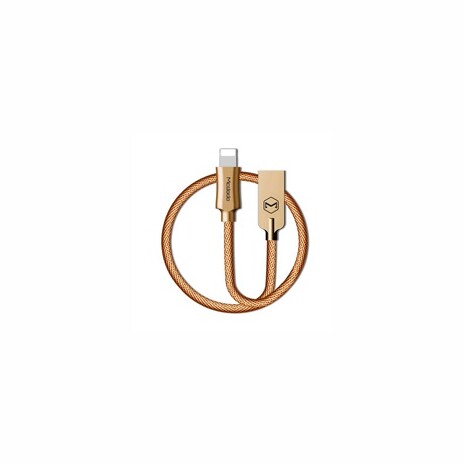 Mcdodo Knight Series USB AM To Lightning Data Cable (1.8 m) Gold