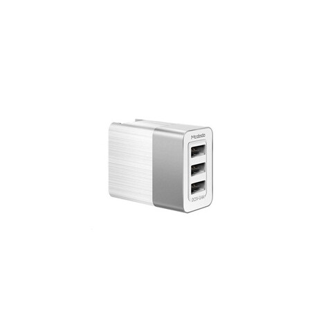 Mcdodo Cube Series 3 USB Ports Charger (US/UK/EU plug) White