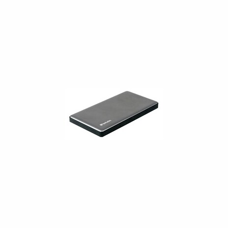 VERBATIM Powerbanka 10000mAh Quick Charge, 2xUSB-A QC 3.0 a 1x USB-C, stříbrná, kovová