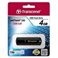 Transcend JetFlash 350 flashdisk 4GB USB 2.0, JetFlash Elite SW, černý