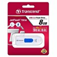 Transcend 8GB JetFlash 790W, USB 3.0 flash disk, bílý