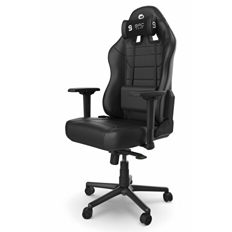 SPC Gear SR800 BK herní židle černá - kožená