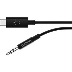Belkin USB-C na 3,5mm jack kabel audio, černý, 1,8m