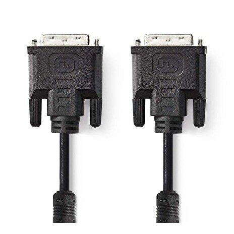 Nedis CCGP32050BK20 - Kabel DVI | DVI-I 24+5-pin Zástrčka - DVI-I 24+5-pin Zástrčka | 2 m | Černá barva