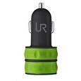 Trust USB nabíječka 10W Car Charger With 2 Ports (2x 5V/1A) - zelená