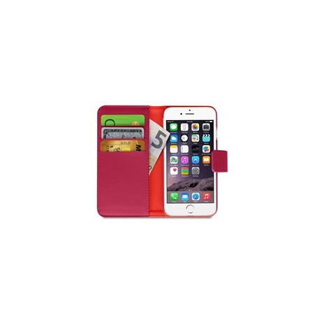 Puro flipové pouzdro s přihrádkou na kartu a zadní kryt pro Apple iPhone 6/6s, růžová