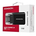 Axagon ACU-QC19, QUICK nabíječka do sítě, 1x port QC3.0/AFC/FCP/SMART, 19W