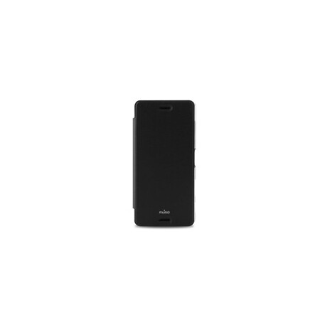 Puro flipové pouzdro pro Sony Xperia X s přihrádkou na kartu, černá