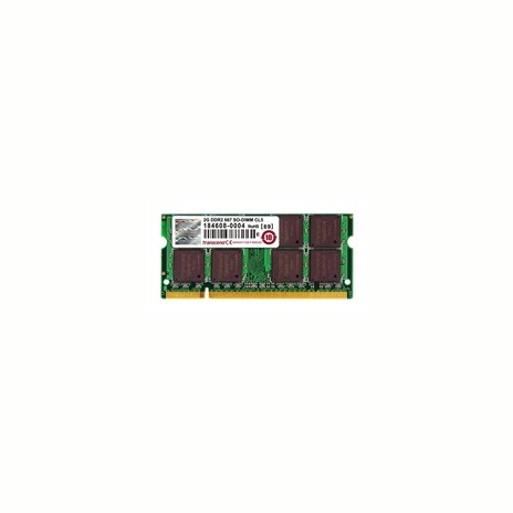 SODIMM DDR2 2GB 667MHz TRANSCEND JetRam™, 128Mx8 CL5, bulk